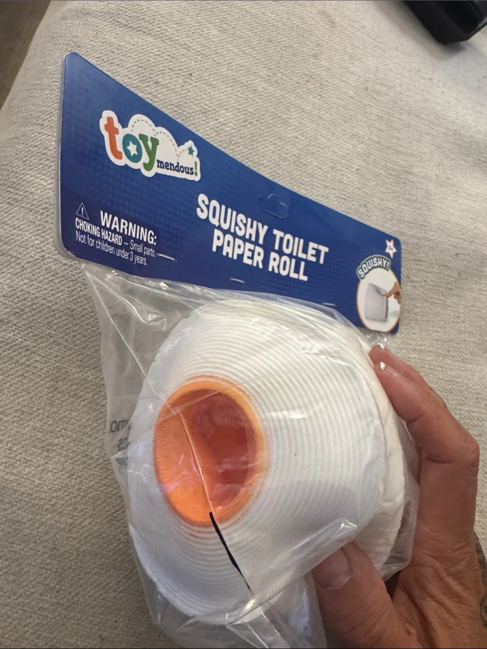 Squishy Toilet Paper Roll - White